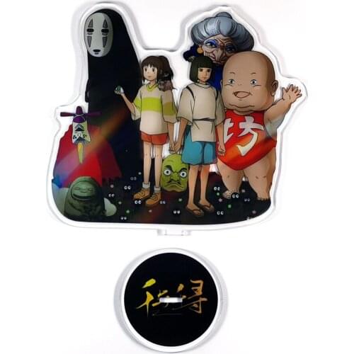 Spirited Away chihiro Haku Yubaba No face Little runts acrylic standee figurines desk decoration cake topper anime