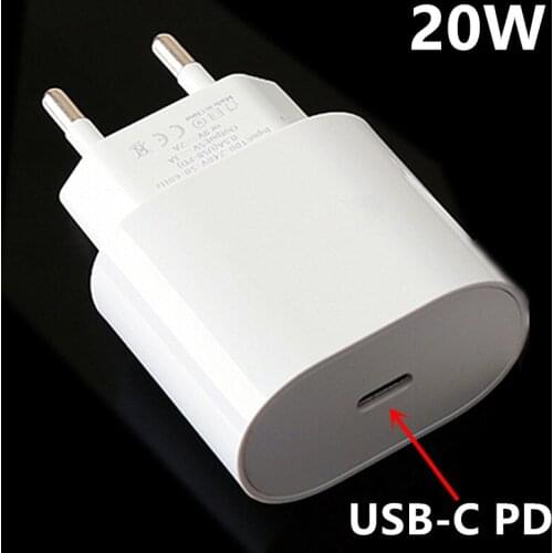 PD 20W USB Type C Charger EU Adapter Fast Charging Phone Charge For iPhone 12 11 X Xs Xr 7 AirPods iPad Huawei Xiaomi LG Samsung