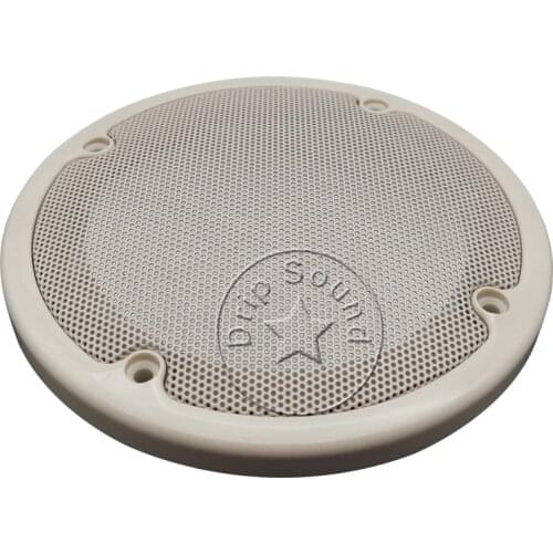 For 4" Inch Speaker Conversion Grill Cover Hige-grade Car Audio Decorative Circle Metal Mesh Grille Protection Net 143mm #Beige