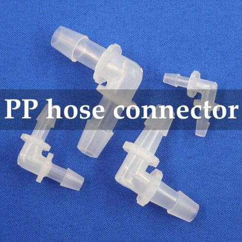 1~100pcs 90 Degree 1.6mm~11.1mm PP Hose Elbow Connector Mini Aquarium Fish Tank Air Pump Hose Fittings Medical Hose Elbow Joints