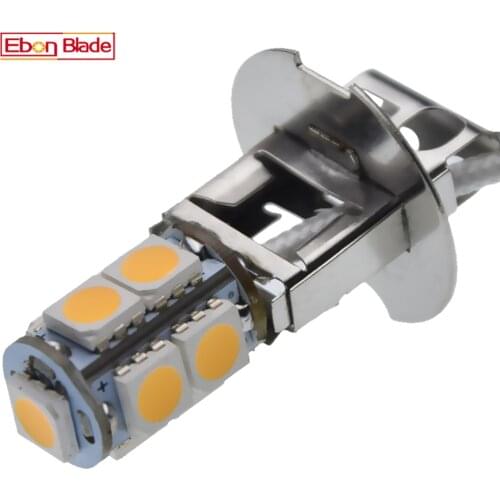 1/2 Pcs H3 LED Bulb 5050 9SMD Warm White For Car Auto Fog DRL Driving Light Or Flashlight Torches Head Lamp PK22S 6V 6 Volt DC