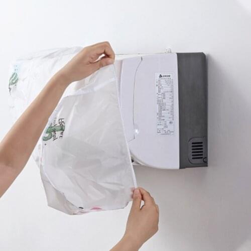 1Pcs Anti-Dust Anti-Snow Air Conditioning Cover PEVA Air Conditioner Waterproof Cleaning Cover Washing Cleaning Decorations