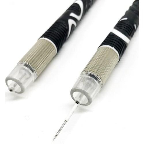 1Pc Eyebrow Lamitation Microblading Pen Brow Embroidery Pens Handmade Dual Head Manual Hyperpigmentation Tool