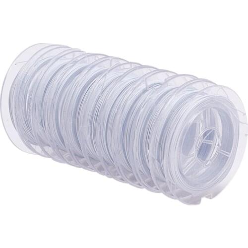 10Rolls Steel Tiger Tail Beading Wire WhiteSmoke StainlessSteel Black 0.38mm about 10m/roll For Jewelry Making DIY Accessories