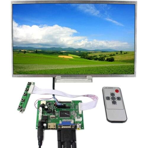 12.1" LCD Screen LCD Controller Board HD MI VGA 2AV Board LCD Driver 1366X768 HSD121PHW1 Display Control LCD Display