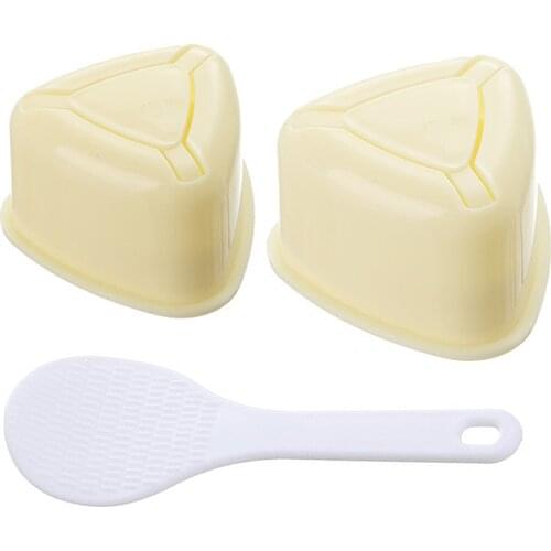 3Pcs/set DIY Sushi Mold Onigiri Rice Ball Food Grade Food Press Triangular Sushi Maker Mold Sushi Kit Kitchen Bento Accessories