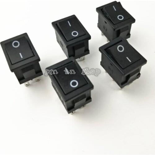 5pcs 2 position rocker switch 6 pins on off snap switch KCD1