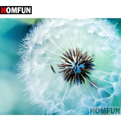 HOMFUN 5D DIY Diamond Painting Full Square/Round Drill "Dandelion" 3D Embroidery Cross Stitch gift Home Decor A02084
