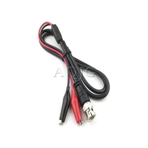 BNC Q9 Male Double Dot Crocodile Oscilloscope Lead Test Probes Cable 1M 10pcs