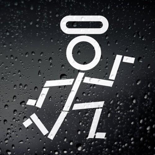 Black/Sliver Temple Racing Saint JDM Car Sticker Car Body Stickers Window Door Decal Top Quality Waterproof S586