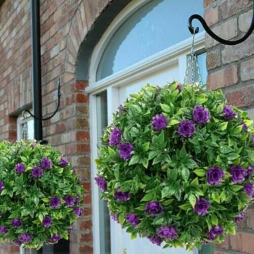 Simulation Plant Lavender Ball Green Plant Handicraft Store Wall Decoration Grass Ball Artificial Plastic Grass Ball