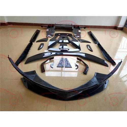 For, McLaren 540C 570S 570GT dry carbon fiber front lip side skirt rear lip tuyere trim body kit auto accessories