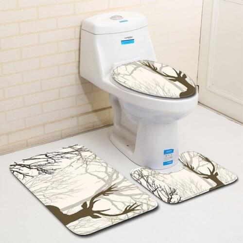 Landscape wood pattern Carpet in the bathroom Carpet Floor mat mats in the bathroom set Entrance door mat mat in the bathroom