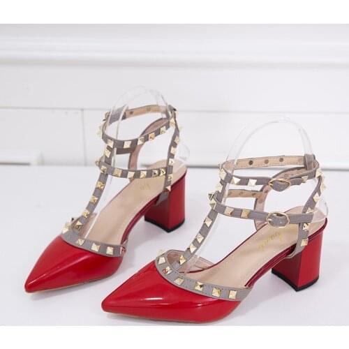 LLOGAI 2021 Shoes Woman Summer Ladies High Heels Valentine Shoes Female Pointed Toe Pumps for Women Shoe Zapatos Chaussure Femme