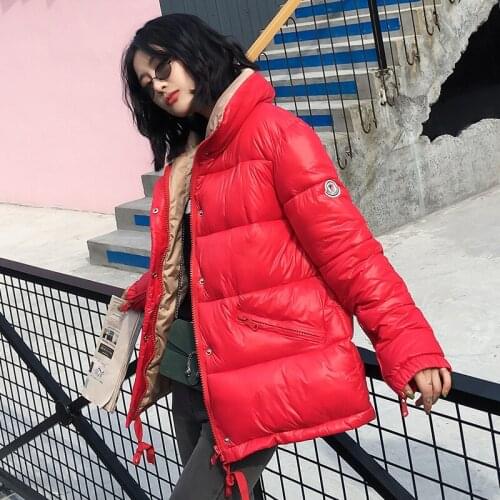 Real Time Clothes 2018 And Winter Ma'am Pattern Frivolous Will Easy BF Cotton-padded Clothes Loose Coat Generation Hair Group