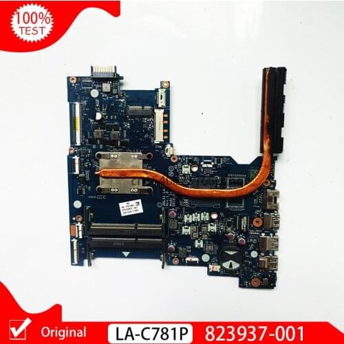 Original FOR HP Notebook 15-AF laptop Motherboard A4-5000 CPU LA-C781P 823937-001 823937-501 823937-601 main board
