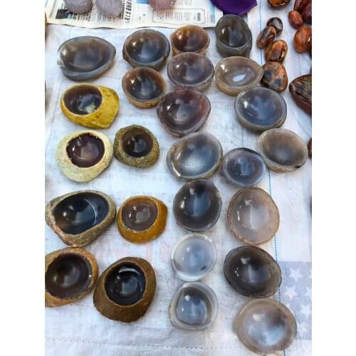 1 piece beautiful natural crystal agate bowl agate Ashtray crystal ashtray for home decoration natural stone agate bowl