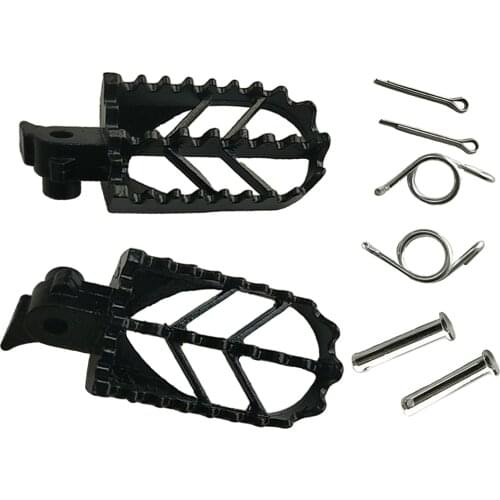 Stainless Steel Foot Pegs Rest Footpegs for Honda CRF50 CRF70 for Yamaha PW50 PW80 for Yamaha TW200 TTR90 TTR90E Motocross