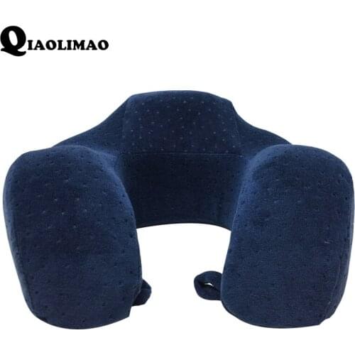 Solid color U Shape Of The Pillow Slow Rebound Memory Foam Bus Trip Day Touring Family Is Comfortable Service Life For Five Year
