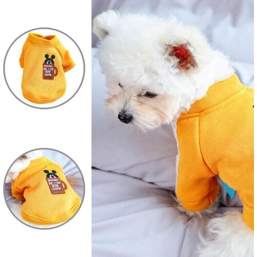Skin-friendly Novelty Cute Pet Dogs Sweater Clothes Bright Color Pet Costume Button Closure Pet Supplies