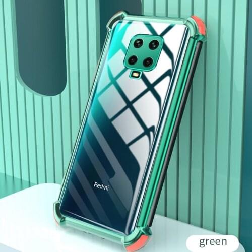 Shockproof Transparent Case For Xiaomi Redmi Note 9S 8 9 Pro Max 9 9A 9C NFC Silicone Cover Phone Case For Xiaomi Mi Note 10 Pro