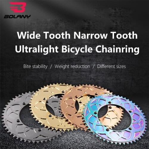 Folding Bike Chainwheel Wide Tooth Narrow Tooth Bicycle Tooth Chainring 54T 56T Bicycle general parts and accessories