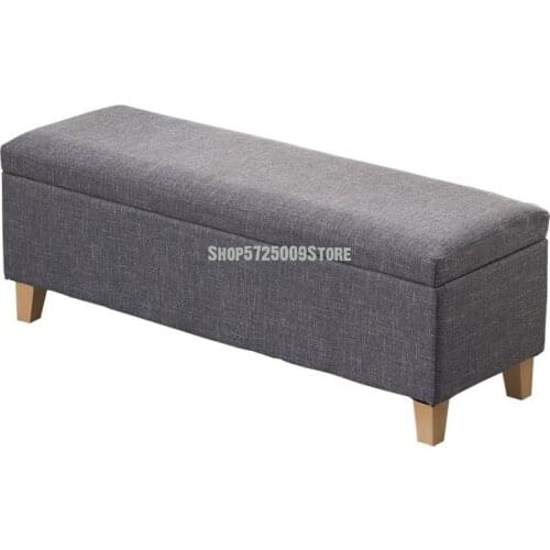 Fabric storage shoe changing stool bedroom sofa home door storage bed end long cloakroom chair stool