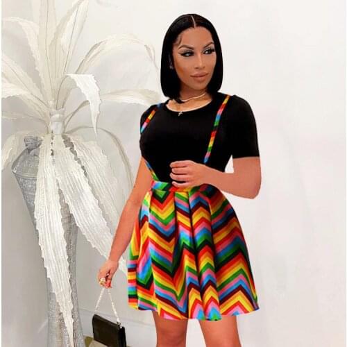 Women Dresses Summer 2021 New Arrival Short Sleeve T-Shirt Top Mini Pleated Skirts Sweet Girl Korean Style Street Two Piece Sets