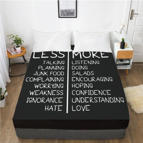 1PC Fitted Sheets Mattress Cover With Elastic Band 3D Bed Sheet Linens 135x200 90x200 Bed Sheet Customize any size design