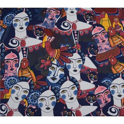 1Yard 12Oz Printed Canvas Fabric Cotton Cloth Canvas Textile For DIY Home Collection