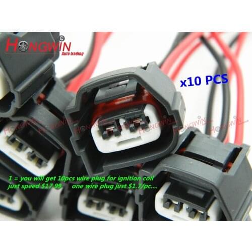 10pcs/pack ignition coil Connector Plug WIRE HARNESS for Hyundai Accent 1.6L 27301-22600 27301-26600,UF-424,UF-308