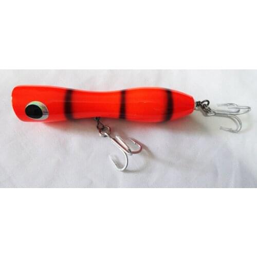 115g 200mm Fishing Lure Fishing Bait Saltwater Popper Big Game Topwater Lure Handcraf Wood Bait