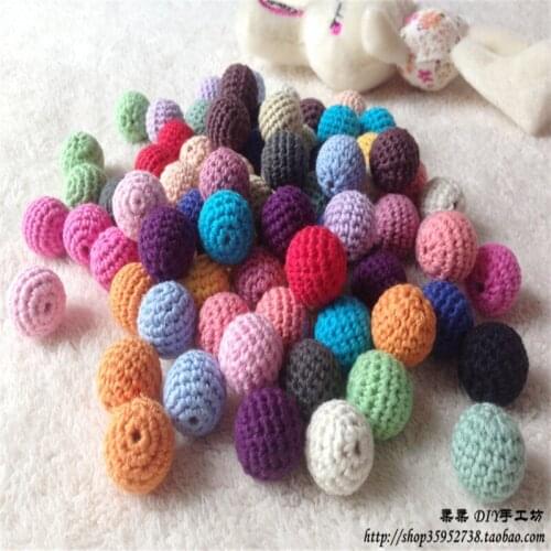 2016 new arrival fashion 20mm round natural cotton crochet balls as clothes patches decorative accessories as sewing patch