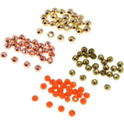25pcs Tungsten Fly Tying Beads Fly Fishing Nymph Head Ball Bead DIY Accessories 3.5mm