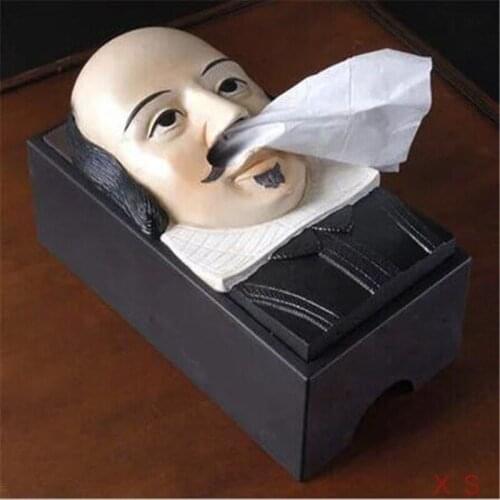 DECORATIVE FUNNY TISSUE BOX REMOVABLE TISSUE LIVING ROOM DESK CANISTER ANIMAL MONKEY PORTRAIT TOILET PAPER SEAT TYPE HOLDER