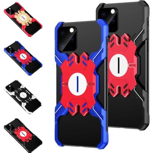 For Iphone Se 2020 11/11 Pro Max Hero X-shaped Metal Bumper Frame Shockproof Case Cover For Samsung Galaxy S10 Note 10 Plus