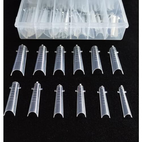 Dual Forms Quick Building Nail Extension Poly UV Finger Full Acrylic Gel Extended False Tips Clip DIY Art Nail Forms