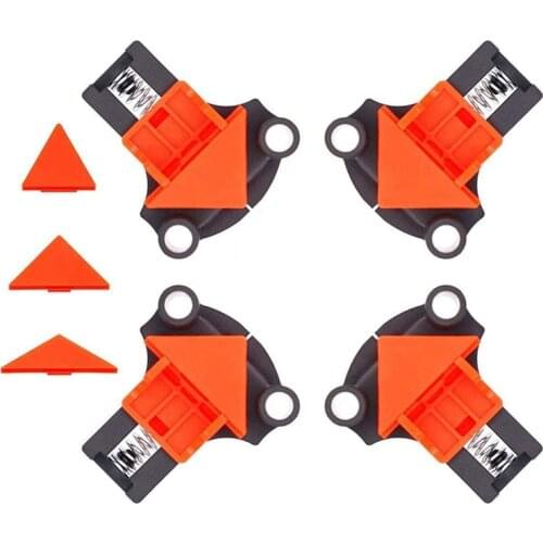 Hot XD-Corner Clamps Kits with 12PCS 90 Degree Adjustable Angle Clamps Spring Clamp Single Handle Woodworking Clamps