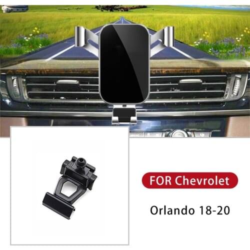 Gravity Car Phone Holder Dedicated Air Vent Mount Clip Clamp Mobile Phone Holder For Chevrolet Orlando 2018 2019 2020 Interior