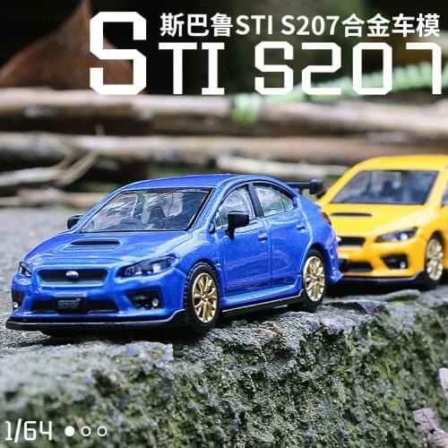 1/64 Scale Subaru impreza WRX STI Alloy Car Model Diecast Metal Body and Chassis Car Model Simulation With Retail Box Decoration
