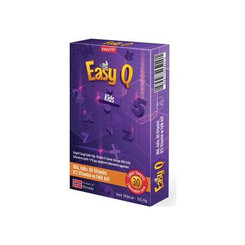 Easy Q Kids Omega 3 Çiğnenebilir 30 Tablet
