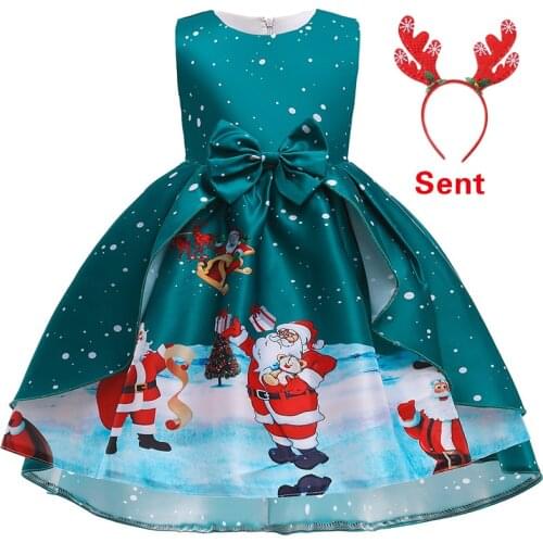 Christmas childrens sister group Party tailed big bow dress flower girl birthday party communion dinner beaded embroidery dress