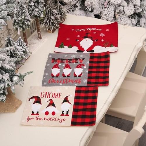 Merry Christmas Placemats for Table Christmas Ornaments Decoration for Home Christmas Table Decor Xmas Gifts Navidad New Year