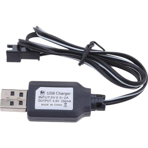 SM Plug 4.8V 250mA USB Charger Cable Light For Ni-CD Ni-MH Rechargeable Battery