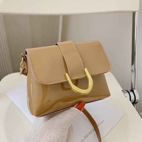 Luxury Brand Crossbody Bags For Women 2021 New Fashion Glossy PU Leather Handbag Ladies Designer Shoulder Messenger Bags Travel