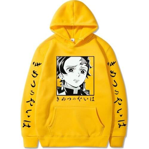 Demon Slayer Hoodies Anime Cosplay Kimetsu No Yaiba Sweatshirts Long Sleeve Loose Casual Oversized 4XL Pullovers Streetwear Top