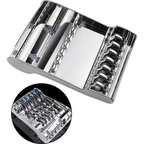 Convenient Anti- Hair Scissors Rack Professional Barber Holder Organizer Salon Placement Rack Hair Clips Storage Box