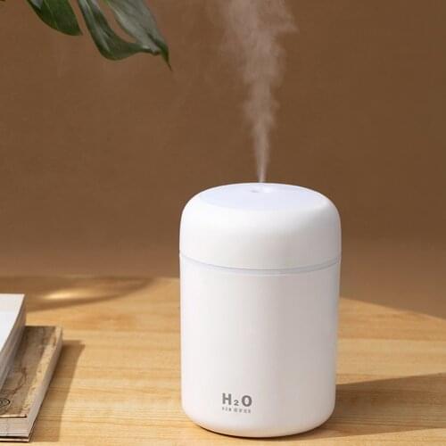 USB Humidifier 300ml Mini Humidifier Colorful LED Night Light Adjustable Mist Mode with Auto Shut-Off for Home Car Air Purifier
