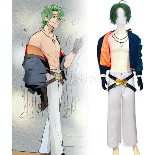 Japan Anime SK8 the Infinity Joe/Kojirou Nanjou Cosplay Costume Full Sets Wig Men Halloween Party Show Outfit XS-3XL C117M296
