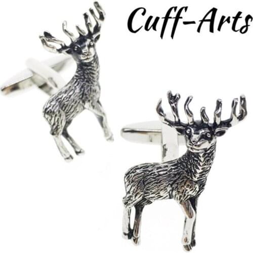 Cufflinks Gift Stag Animal Cufflinks 2018 Novelty Tie Clips Gifts For Father Cool Men Cufflinks by Cuffarts C10062